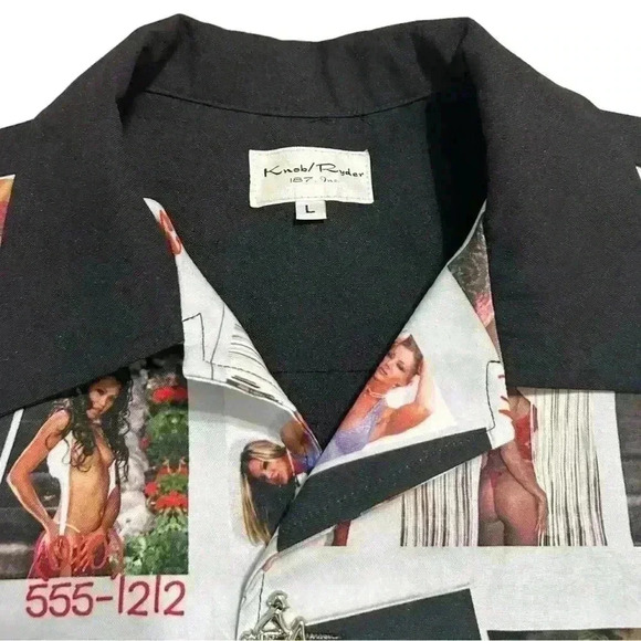 Adult Female Stars Polaroid Vintage 90’s Knob Ryder Bowling Shirt - Picture 5 of 5